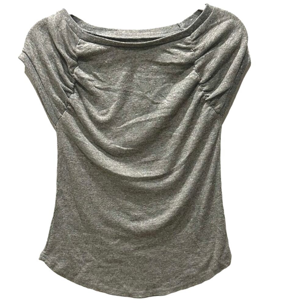 chaser womens gray tee shirt size S cap sleeve.‎ new with tags - Picture 2 of 6